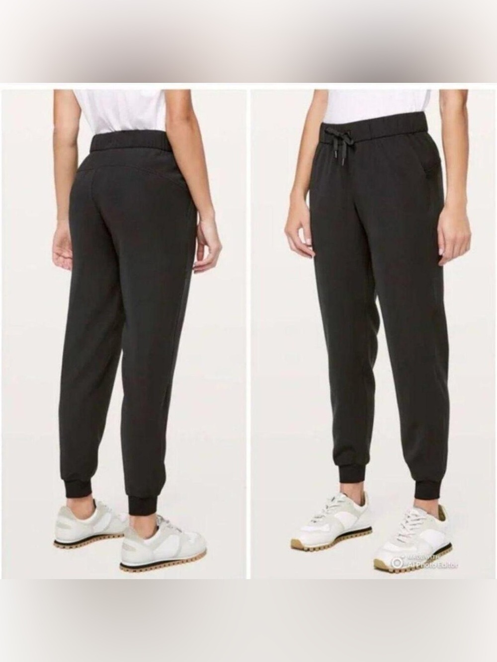Lululemon Black On the Fly Joggers
